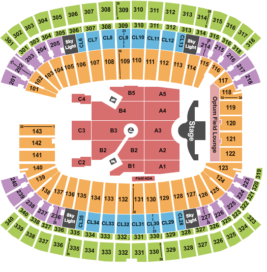 Gillette Stadium Ed Sheeran Seating Chart